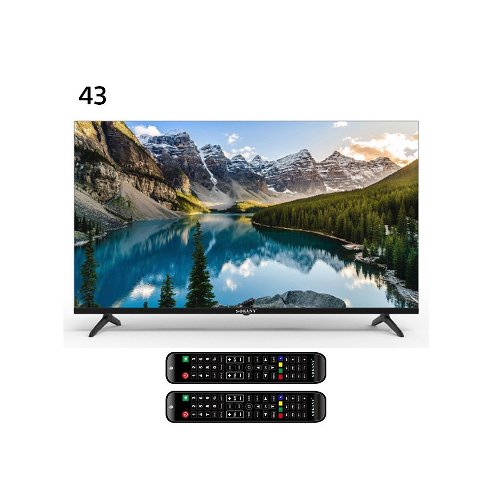 شاشه سوكاني سمارت دبل جلاس 2ريموت 43بوصه FULL HD1080 LED موديلSK-22043