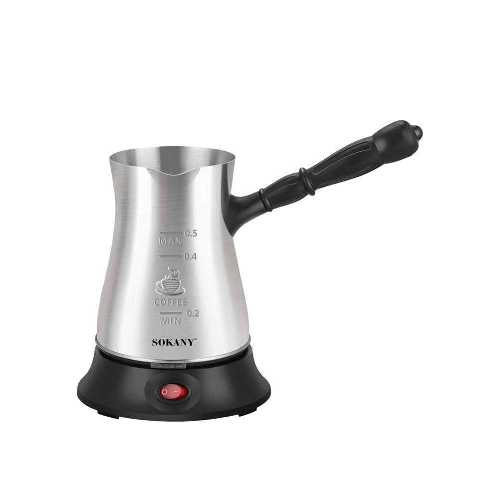 SK-09115 غلايه قهوه استنالس سوكانى 500مل 600وات